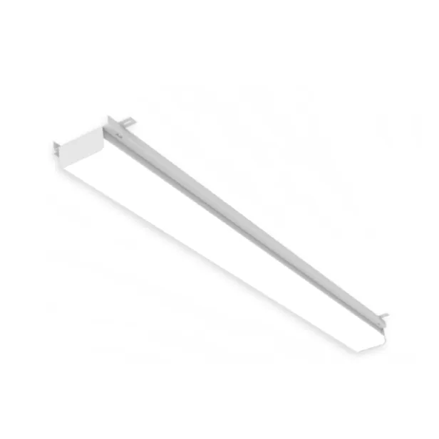 4FT LED Linear Retrofit Strip Light, 2881 Lumens, 4000K, Surface Mounted, Frosted Flat or Round Lens, 120-277V