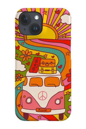 70s Campervan Phone Case (Rainbow)