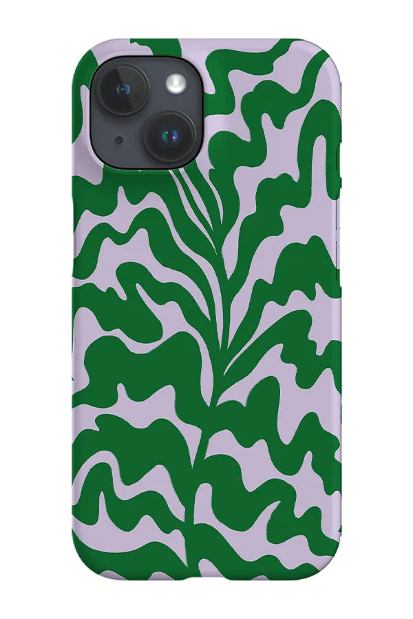 Abstract Botanical Plant Phone Case (Lilac Green)