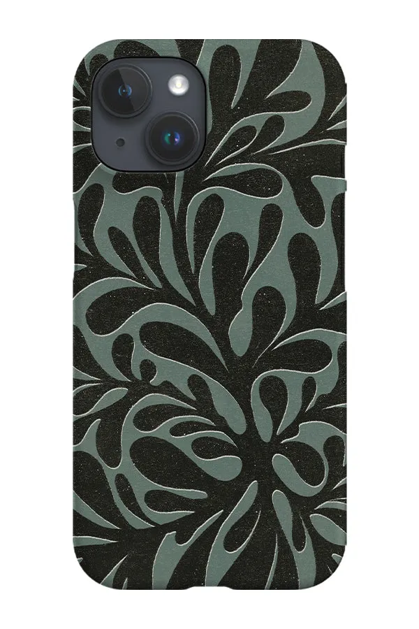 Abstract Plant Phone Case (Green Black)