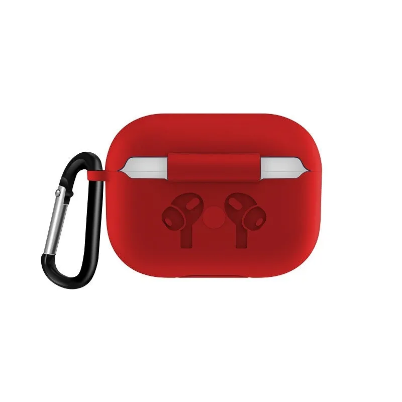 AMZER Silicone Skin Jelly Earphone Case With Carabiner Clip for AirPod Pro