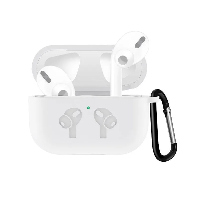 AMZER Silicone Skin Jelly Earphone Case With Carabiner Clip for AirPod Pro