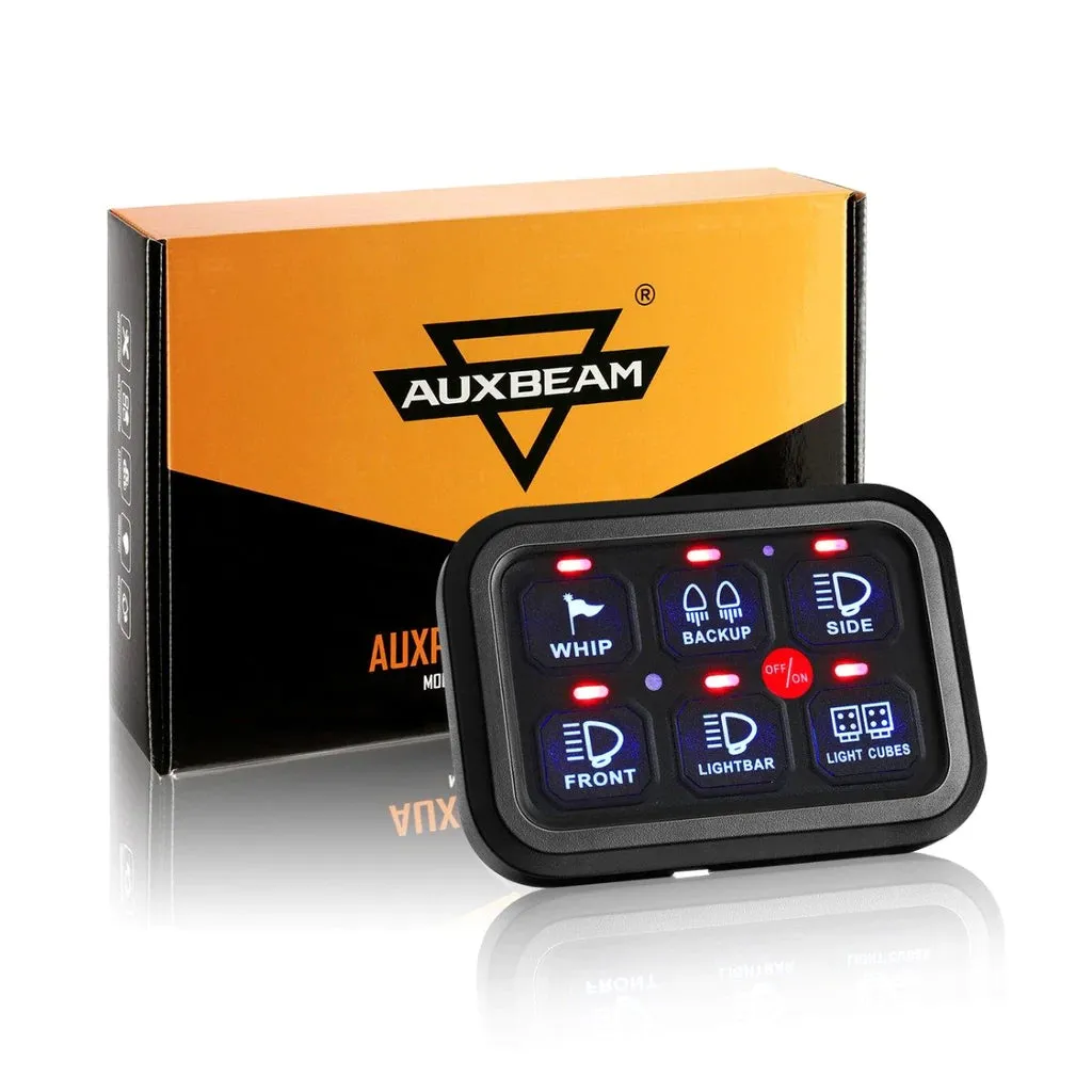 Auxbeam 6 Gang LED Switch Panel Kit