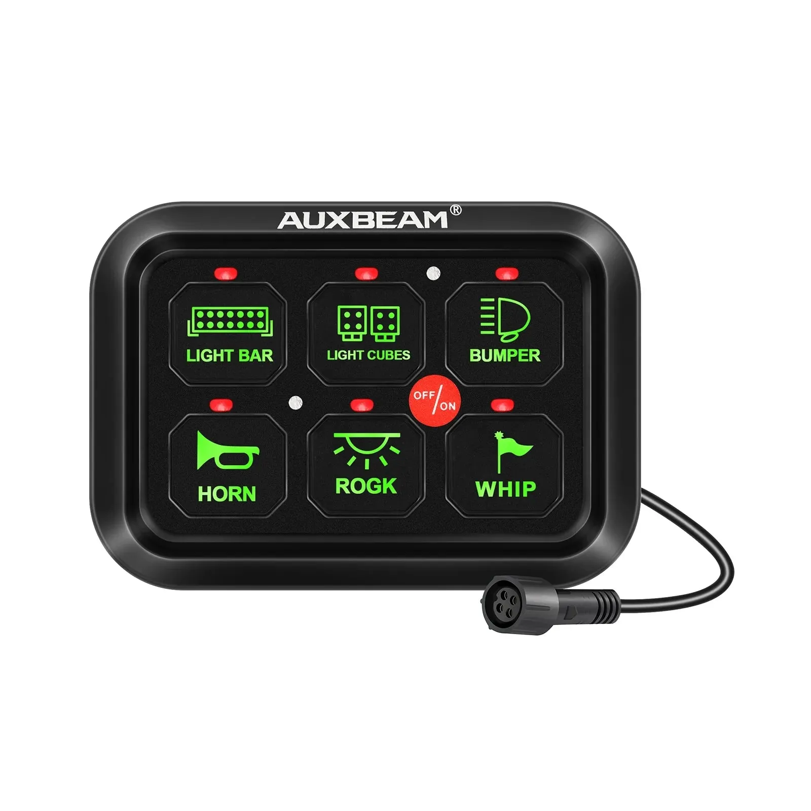 Auxbeam 6 Gang LED Switch Panel Kit