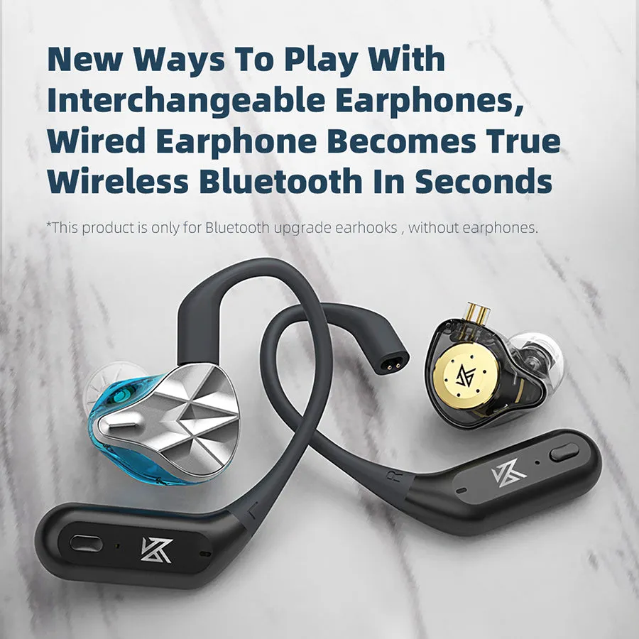 AZ09 Pro Upgrade Wireless Bluetooth 5.2 Cable Wireless Ear Hook B/C PIN Connector with Charging Case