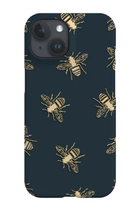 Bees Lux Phone Case (Green & Gold)