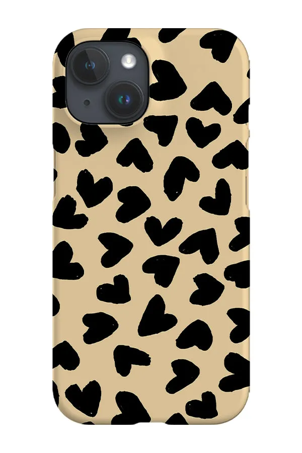 Big Hearts Phone Case (Cream & Black)