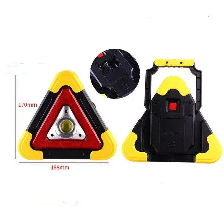 Car Tripod Warning Sign Parking Reflective Solar Light