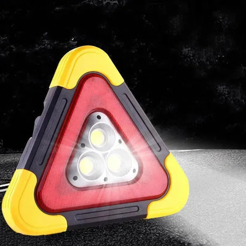 Car Tripod Warning Sign Parking Reflective Solar Light