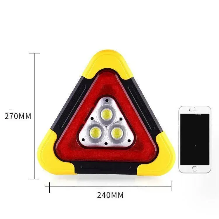 Car Tripod Warning Sign Parking Reflective Solar Light