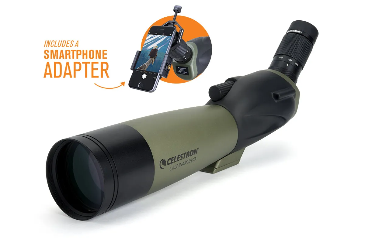 Celestron Ultima 20-60X80mm Angled Zoom Spotting Scope