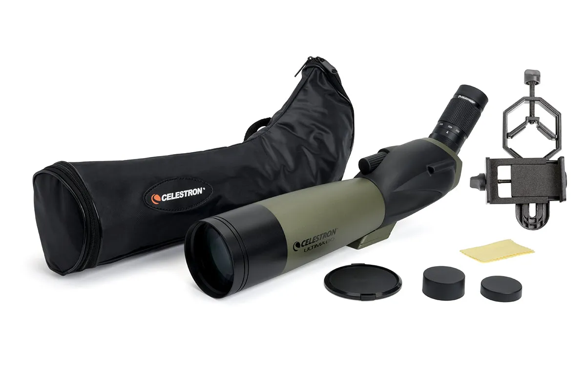 Celestron Ultima 20-60X80mm Angled Zoom Spotting Scope