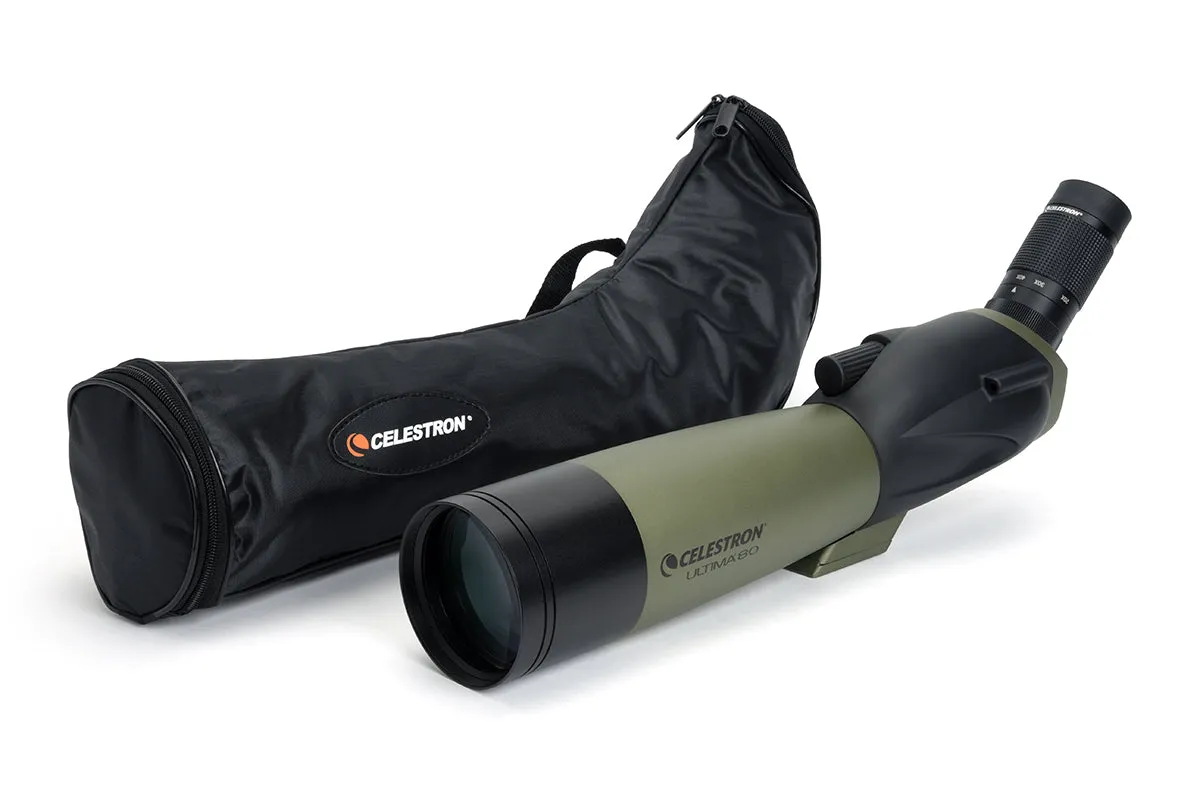 Celestron Ultima 20-60X80mm Angled Zoom Spotting Scope