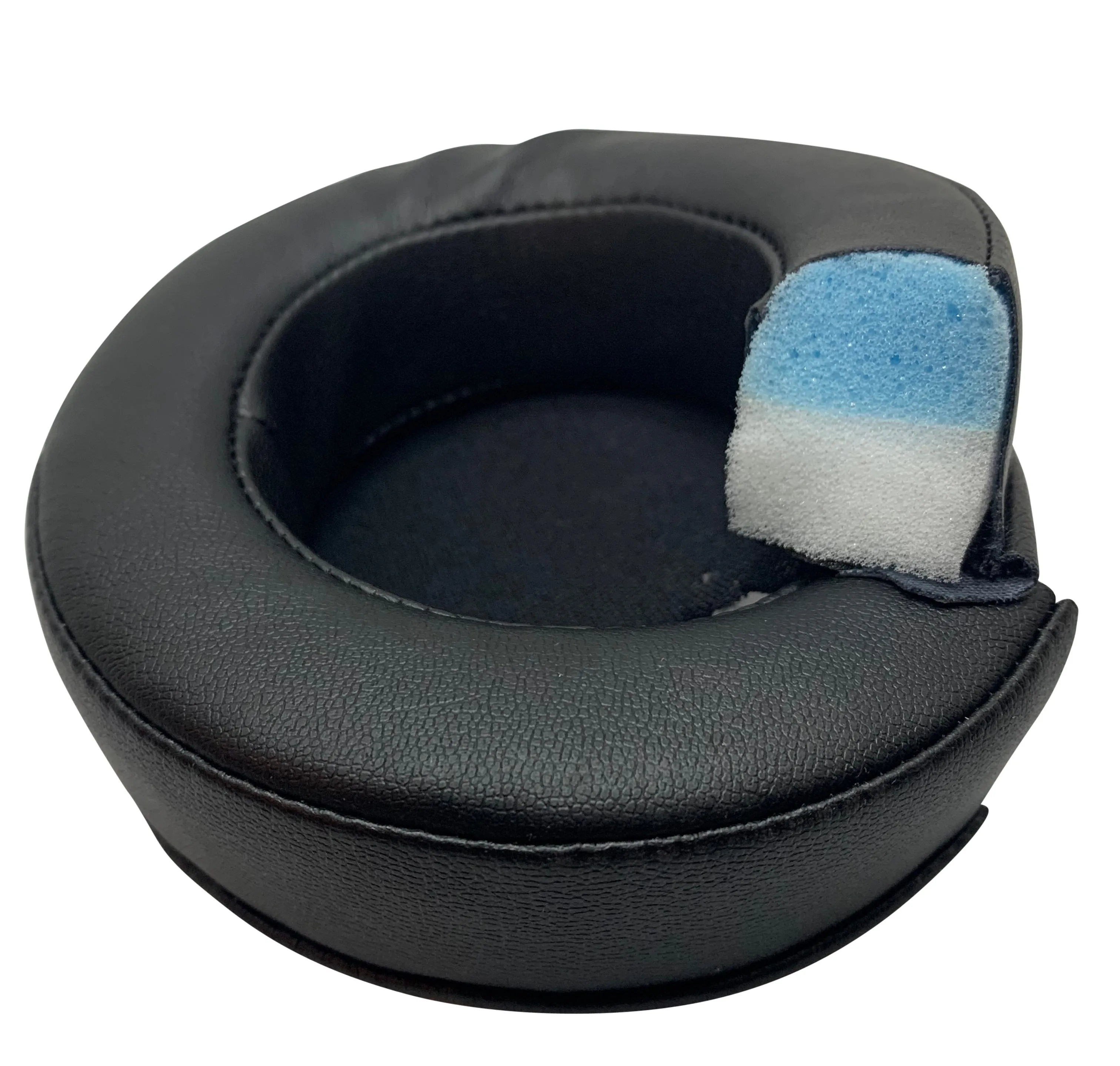 CentralSound Premium Replacement Ear Pad Cushions Round 110mm Soft Protein Leather Memory Foam