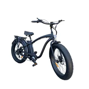 Coastal Cruiser| 750w Fat Tire Cruiser Step Over 26x4 Electric Bike