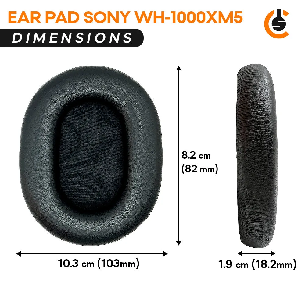 CS Replacement Ear Pad Cushions for Sony WH-1000XM5 WH1000XM5 XM5 Headphones