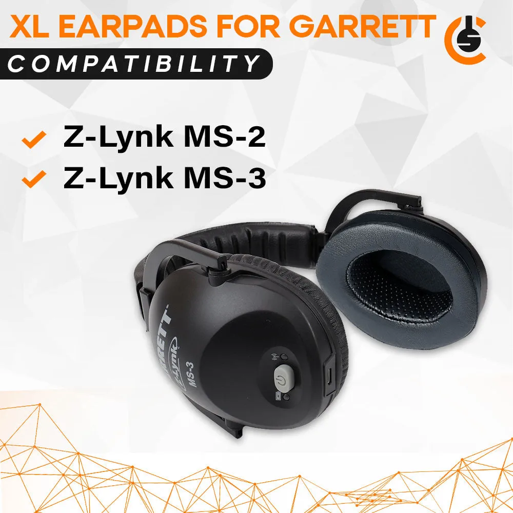 CS Replacement Upgraded Ear Pad Cushions for Garrett Z-Lynk MS-2 MS-3 Metal Detecting Headsets | Cooling Gel | Ultra Plush | Memory Foam