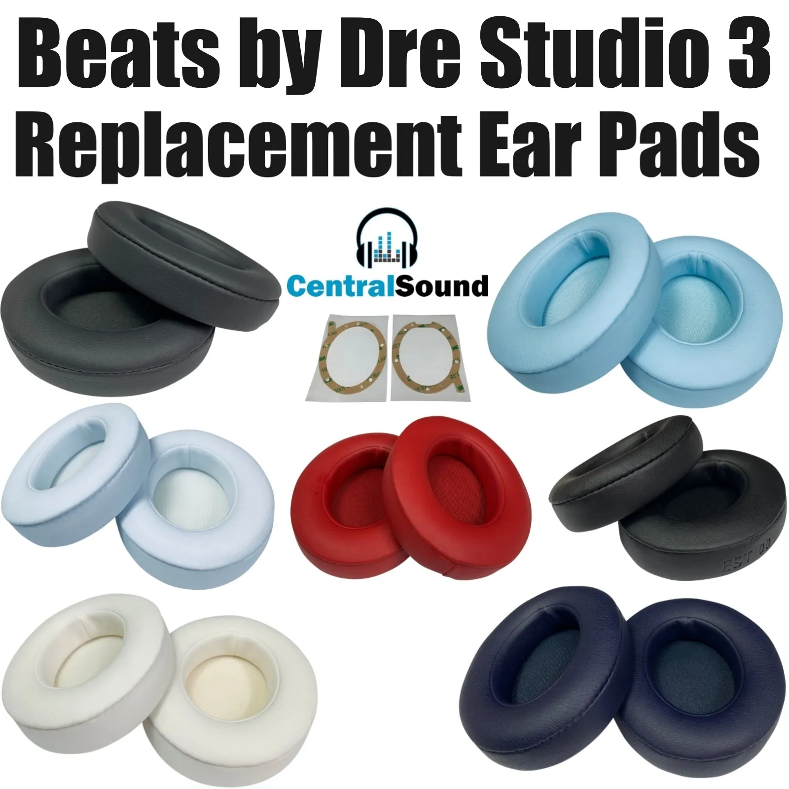 Ear Pad Cushion Parts Beats by Dr Dre Studio 3 2 Wireless Wired Headphones Model B0500 B0501 A1914