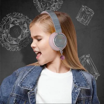 FAO Schwarz Bluetooth Wireless Rhinestone Headphones