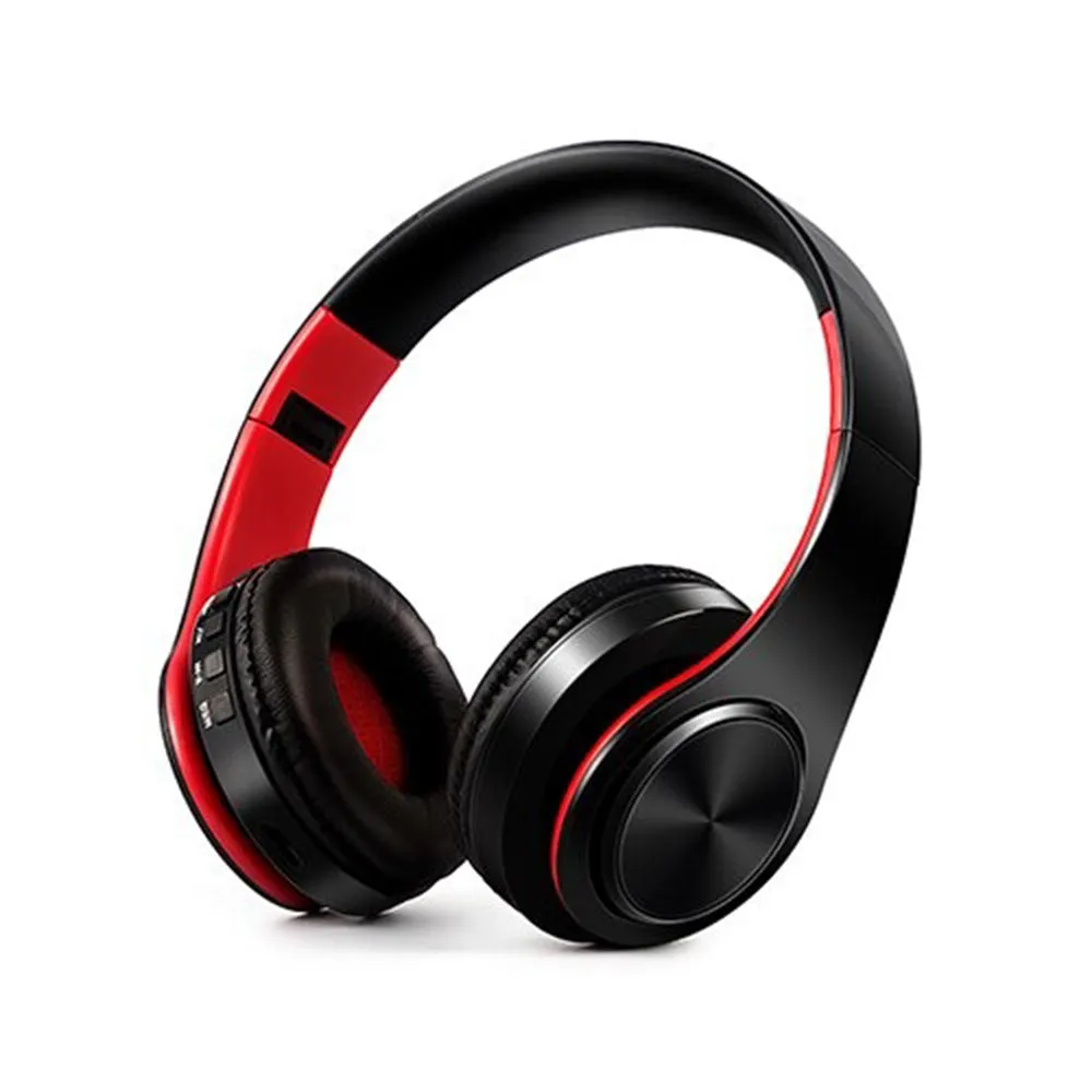 Foldable Wireless Bluetooth Stereo Headset with TF Card Slot- USB Charging