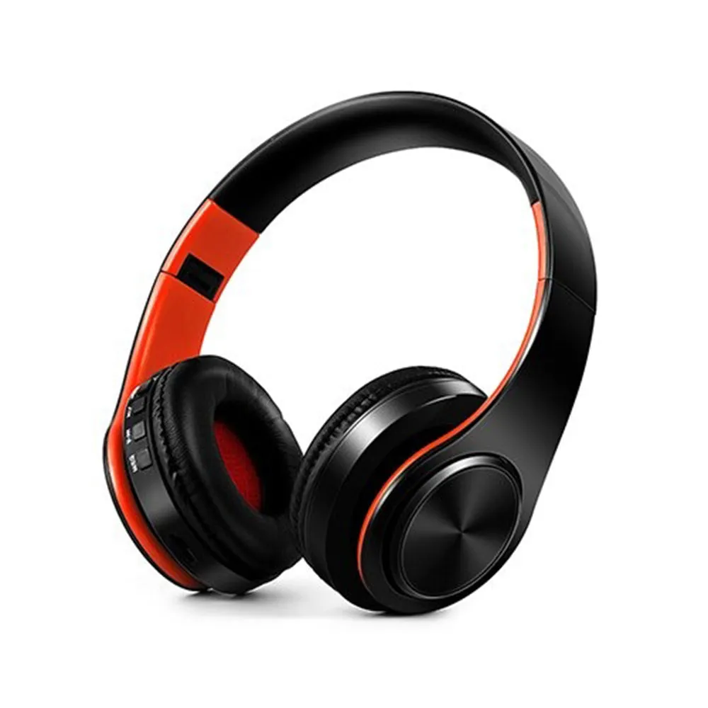 Foldable Wireless Bluetooth Stereo Headset with TF Card Slot- USB Charging