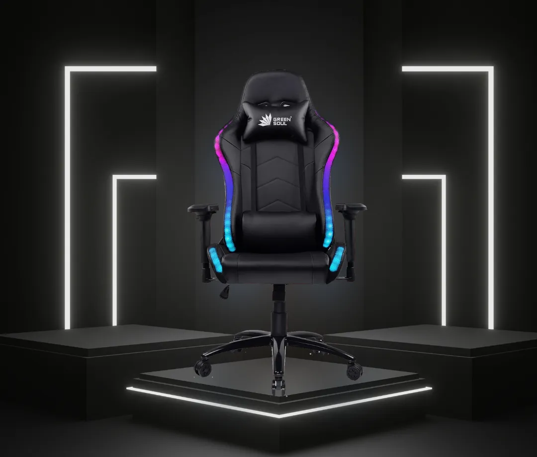 Green Soul Thunder Gaming Chair with LED RGB Lights