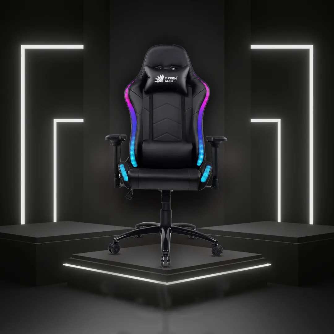 Green Soul Thunder Gaming Chair with LED RGB Lights