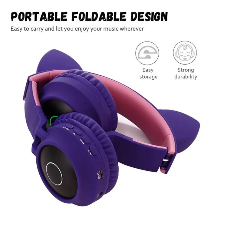 Kawaii Cat Bluetooth Wireless Headphones