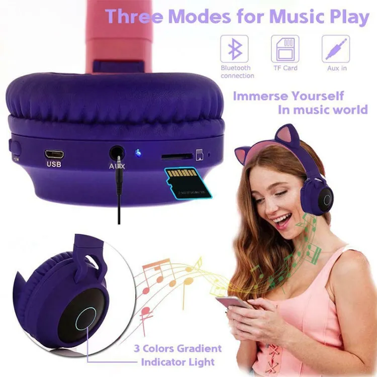 Kawaii Cat Bluetooth Wireless Headphones