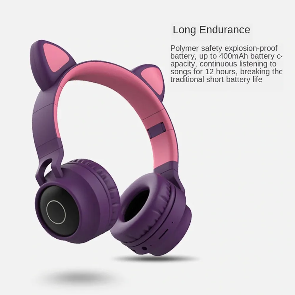 Kawaii Cat Bluetooth Wireless Headphones