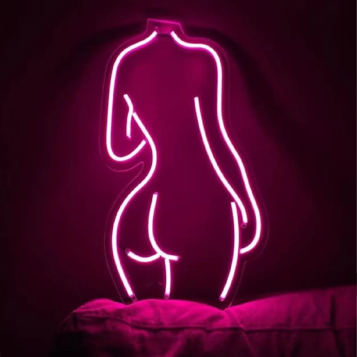 Lady Neon Light Strip for Wall Kids Bedroom Office Home Decoration LED Art Indoor 9 X 15 Inches