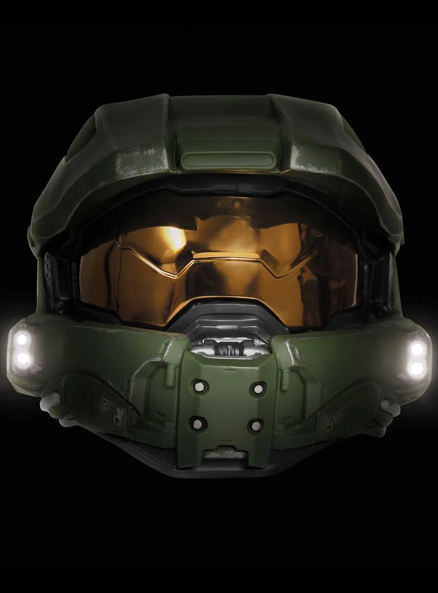 Light Up Deluxe Halo Master Chief Adults Costume Helmet