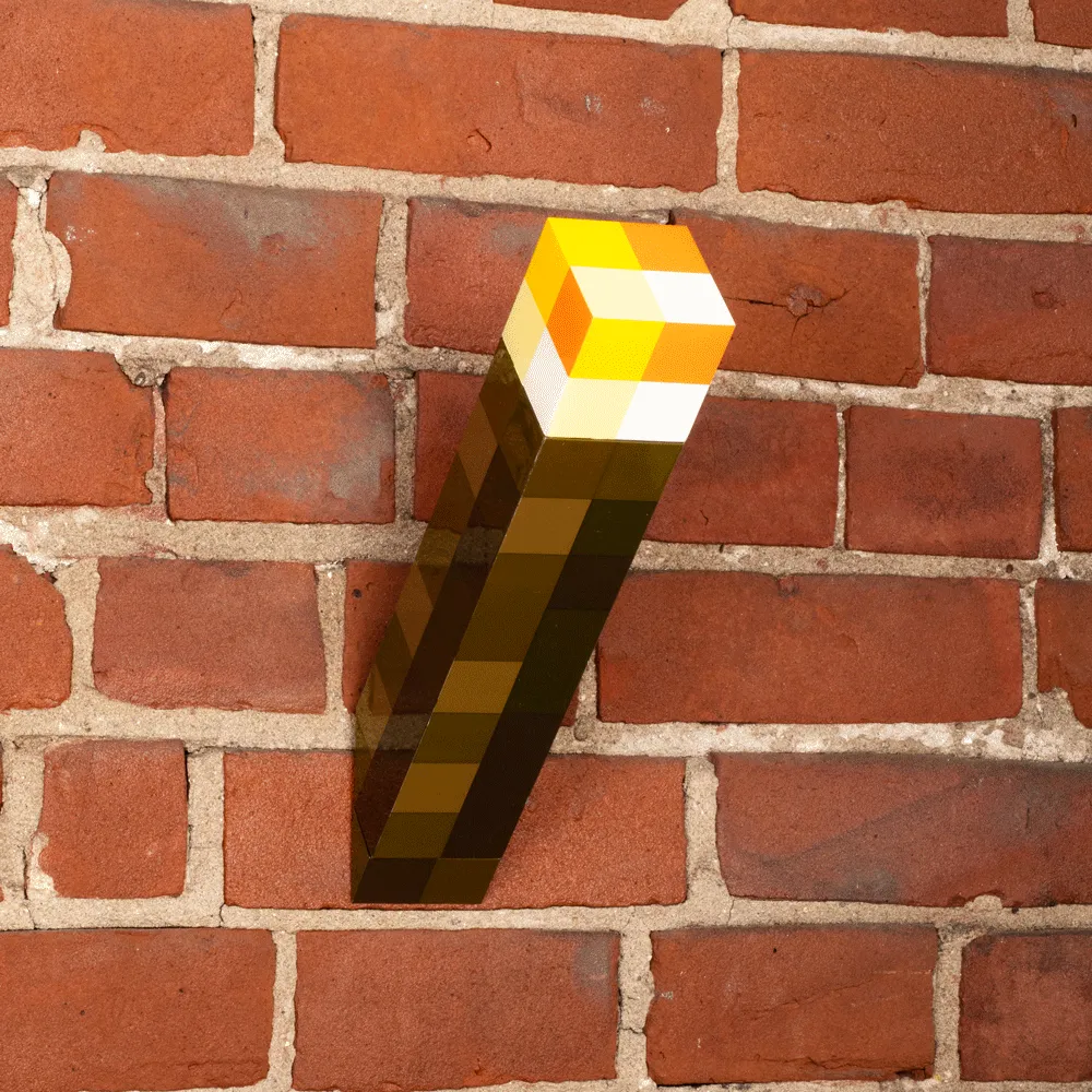 Minecraft Torch Light - 5 Inches Tall