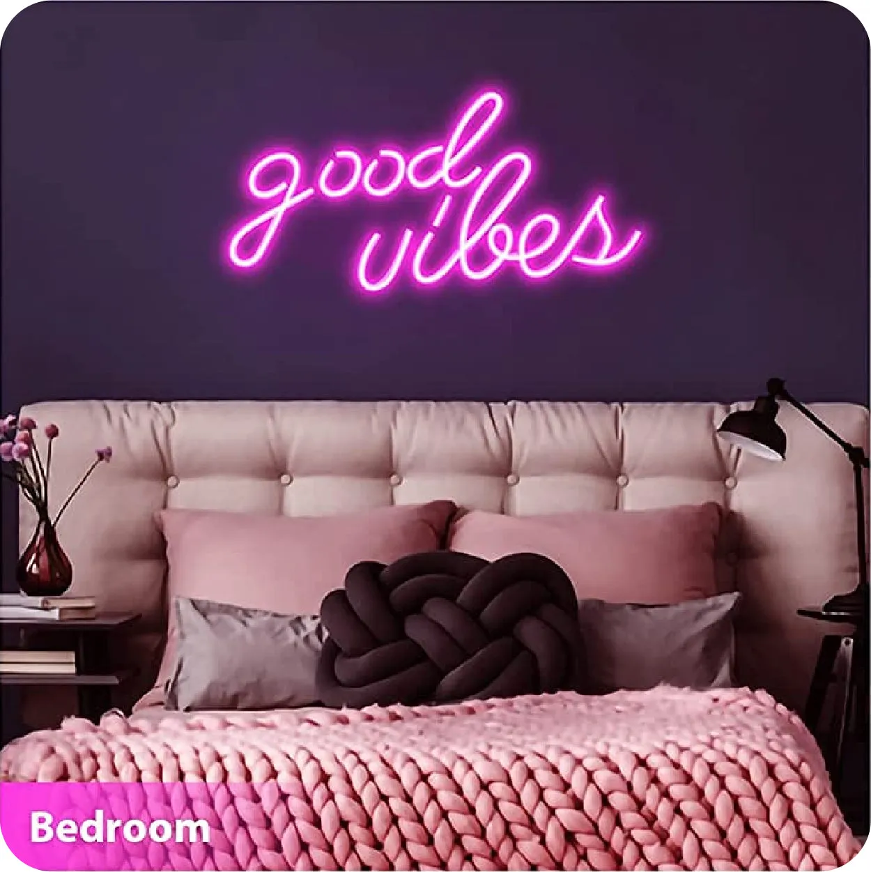 Neon Light Strip Wall Sign for Bedrooms Kids Room Party Hall Office LED Art Indoor Home Décor