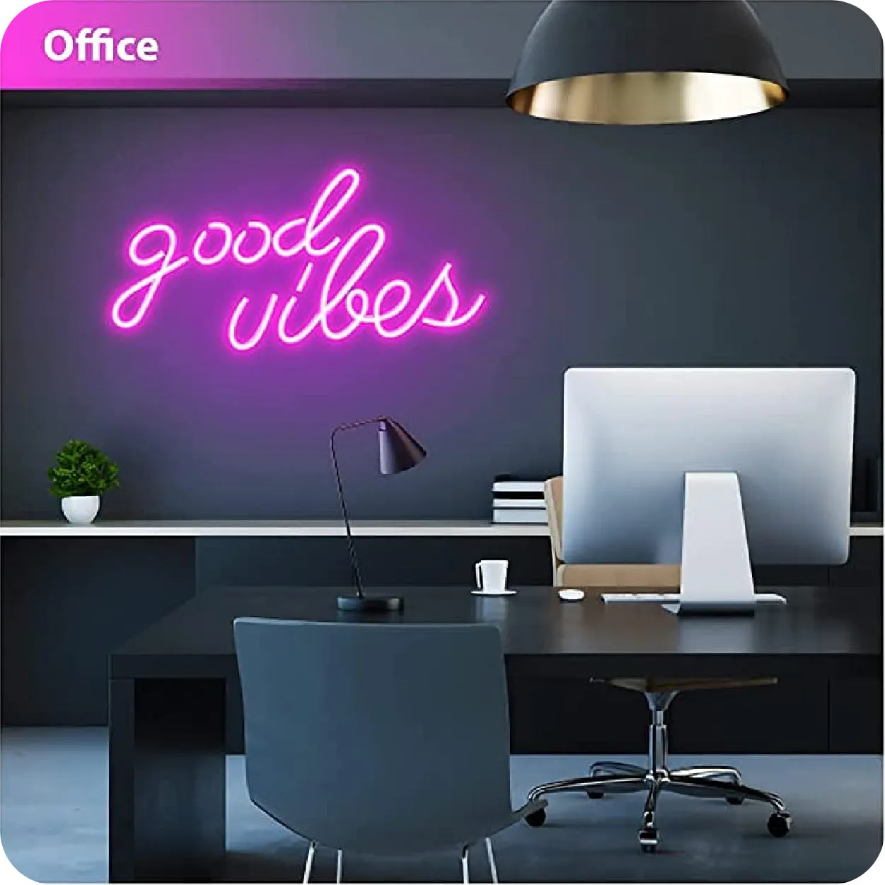 Neon Light Strip Wall Sign for Bedrooms Kids Room Party Hall Office LED Art Indoor Home Décor