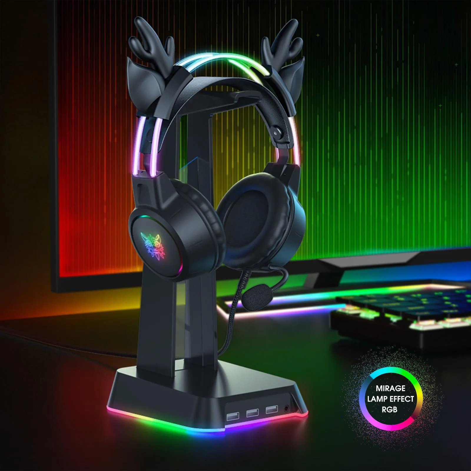 ONIKUMA X15 PRO Deer Ear Headphones