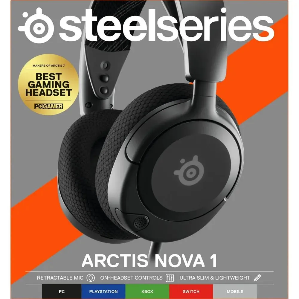 Open Box - SteelSeries Arctis Nova 1 Wired Gaming Headset for PC