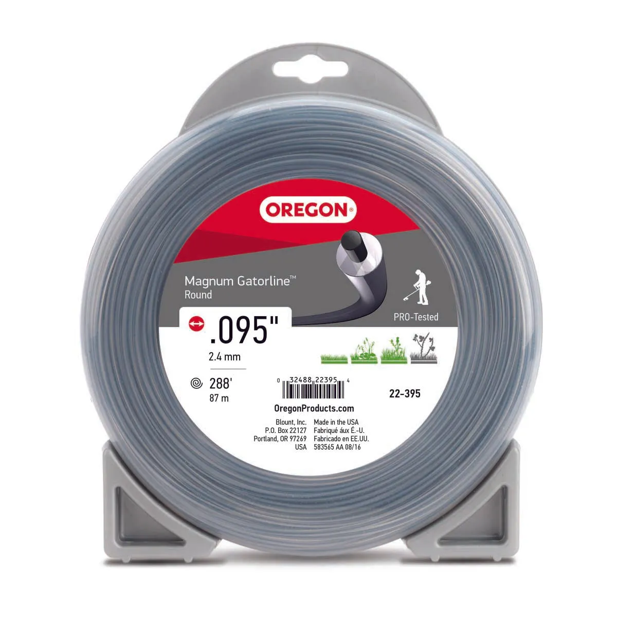 Oregon .095" ROUND Magnum Gatorline Line 1lb Roll