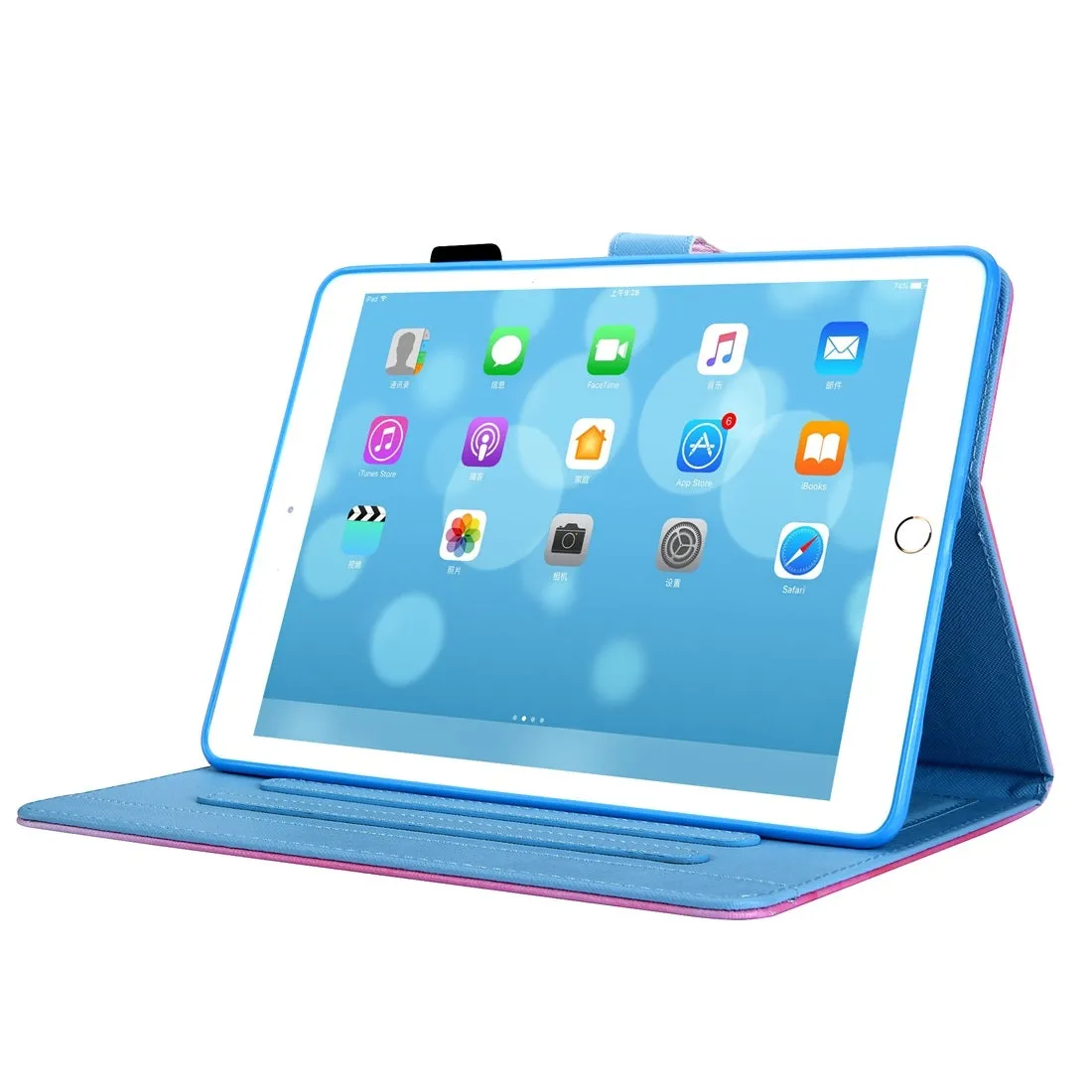 Pattern Horizontal Flip Case with Holder/ Card Slots/ Photo Frame for 10.2 Inch iPad 7th, 8th, 9th Gen