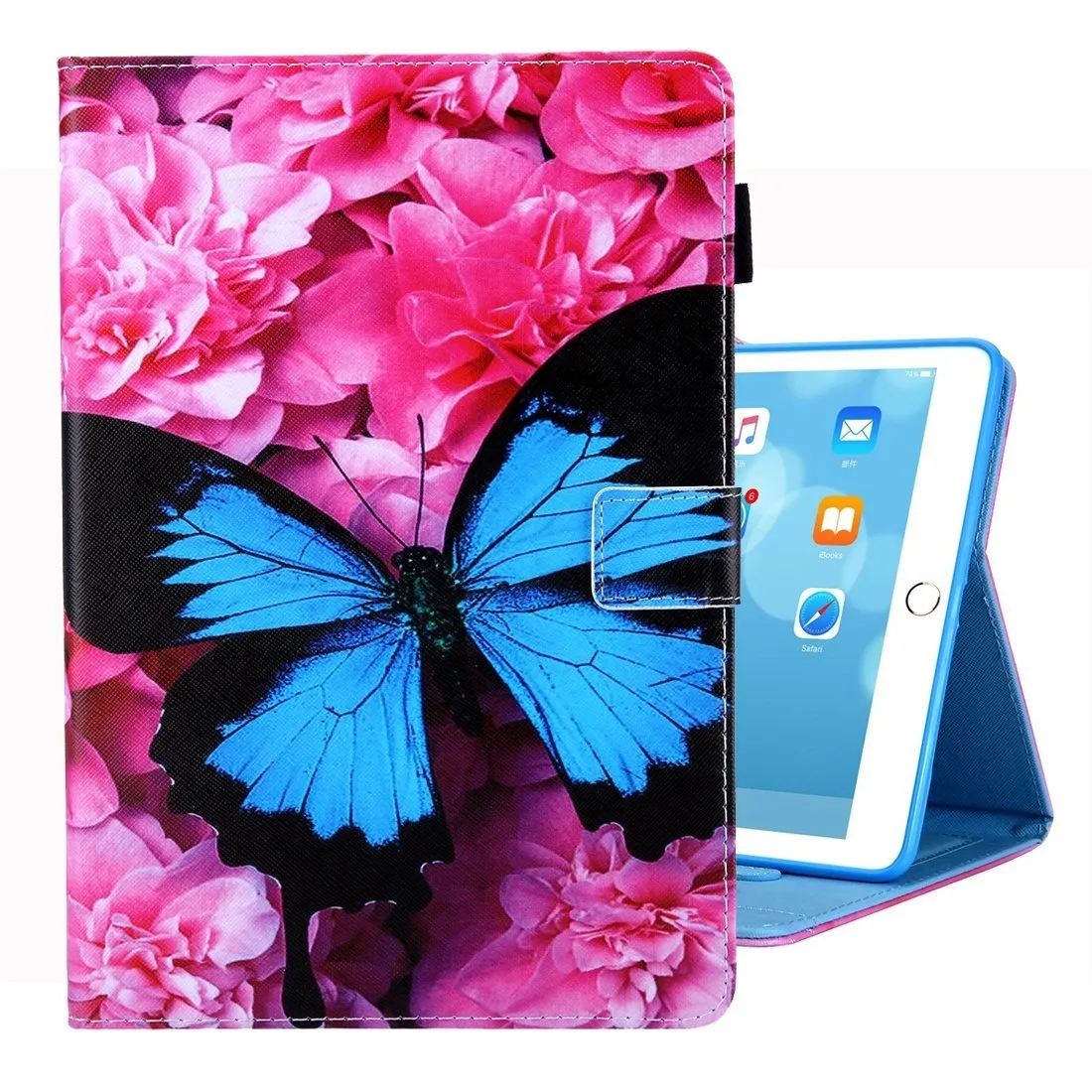 Pattern Horizontal Flip Case with Holder/ Card Slots/ Photo Frame for 10.2 Inch iPad 7th, 8th, 9th Gen