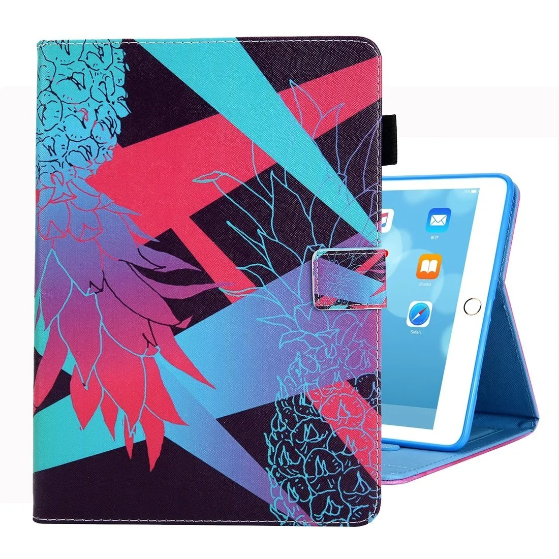 Pattern Horizontal Flip Case with Holder/ Card Slots/ Photo Frame for 10.2 Inch iPad 7th, 8th, 9th Gen