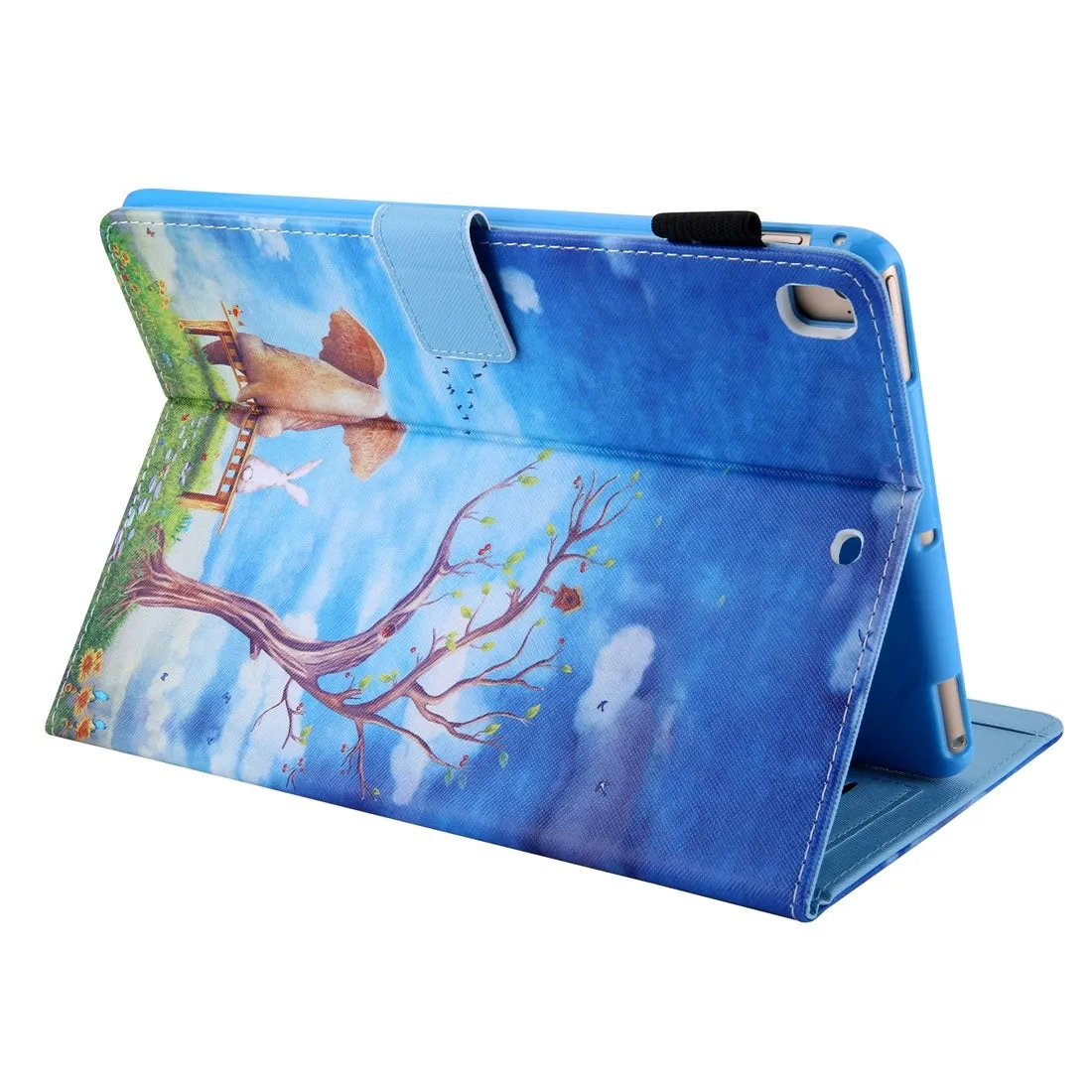 Pattern Horizontal Flip Case with Holder/ Card Slots/ Photo Frame for 10.2 Inch iPad 7th, 8th, 9th Gen