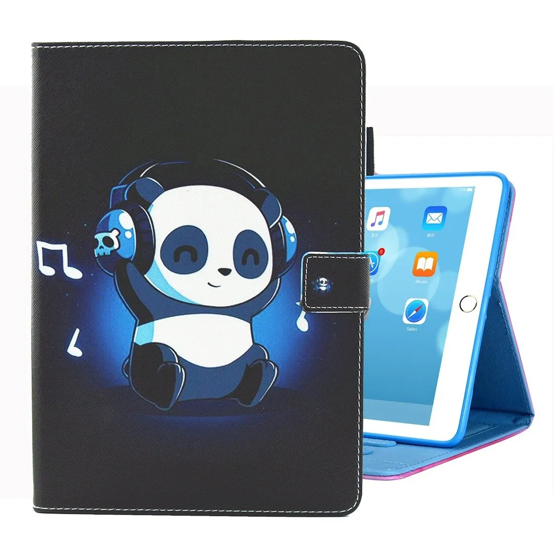 Pattern Horizontal Flip Case with Holder/ Card Slots/ Photo Frame for 10.2 Inch iPad 7th, 8th, 9th Gen