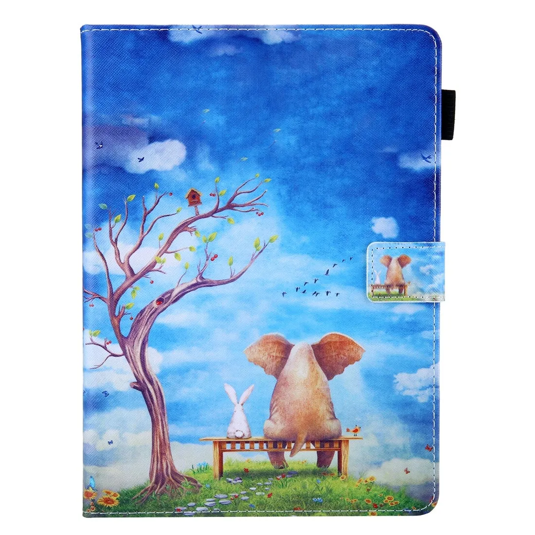 Pattern Horizontal Flip Case with Holder/ Card Slots/ Photo Frame for 10.2 Inch iPad 7th, 8th, 9th Gen