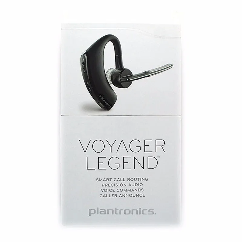 Black Plantronics Voyager Legend Wireless Bluetooth Headset for iOS & Android with Optimized Features