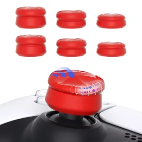 PlayVital 3 Height Razor Thumbs Cushion Caps Thumb Grips for ps5, for ps4, Thumbstick Grip Cover for Xbox Core Wireless Controller, Thumb Grip Caps for Xbox One, Elite Series 2, for Switch Pro - Passion Red - PJM3061