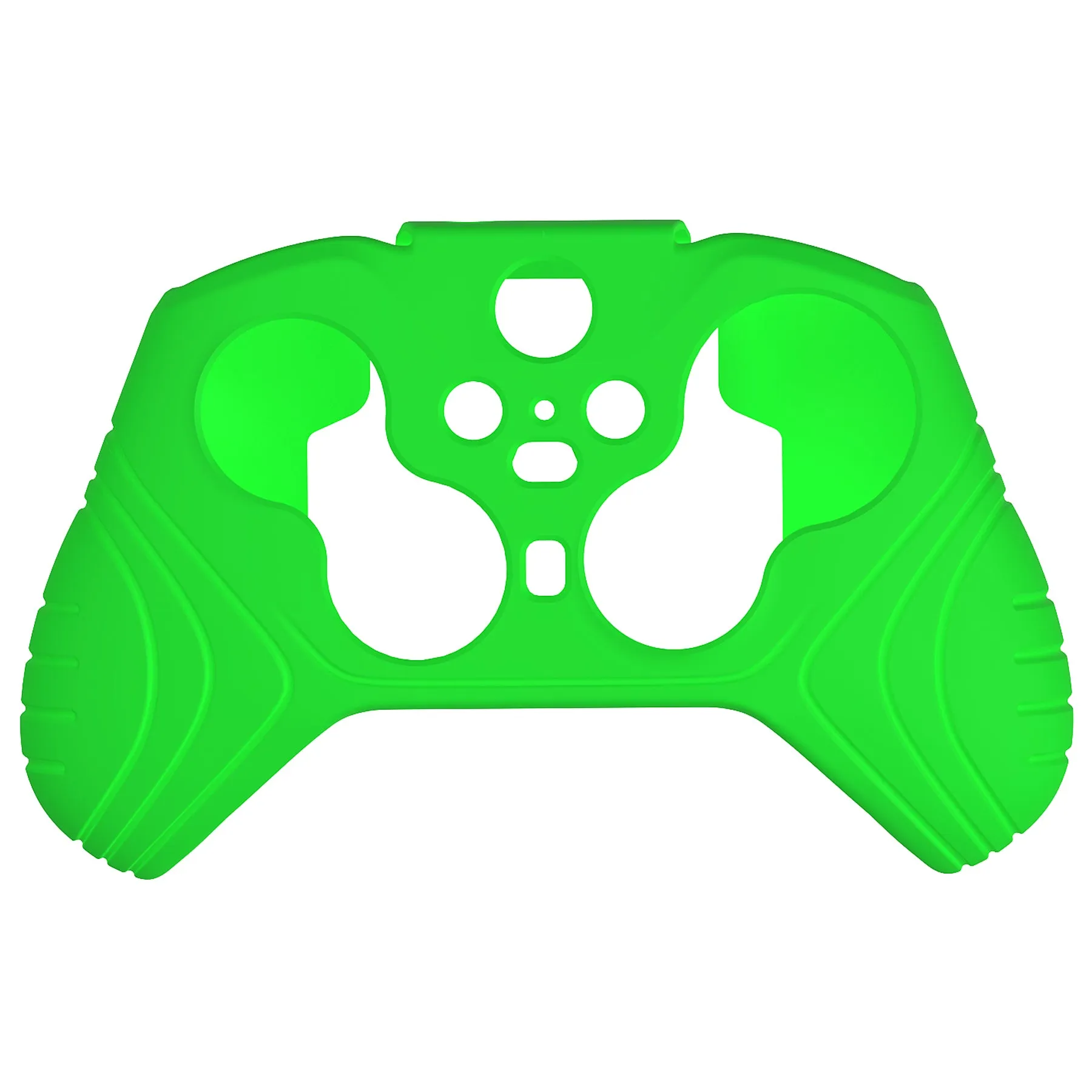 PlayVital Samurai Edition Anti Slip Silicone Case Cover for Xbox Elite Wireless Controller Series 2, Ergonomic Soft Rubber Skin Protector for Xbox Elite Series 2 with Thumb Grip Caps - Green - XBE2M011