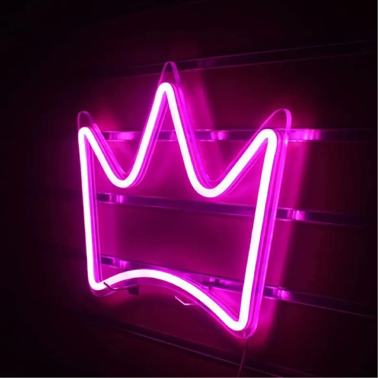 Princess Crown Neon Light Strip for Wall Kids Bedroom Office Home Decoration LED Art Indoor L X H 12 X 9.3 Inches