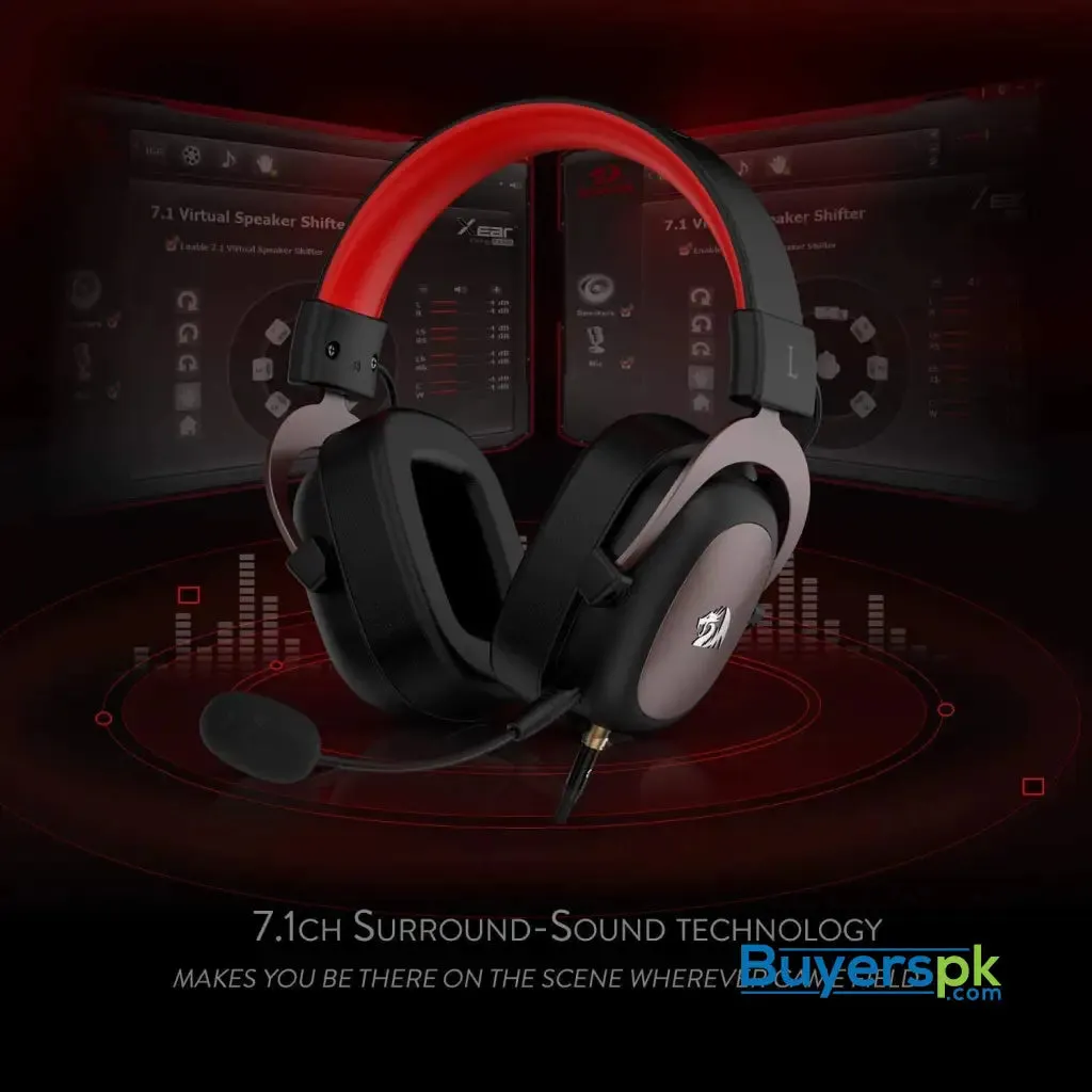 Redragon Headset H510 Zeus X Wired Gaming Headset - 7.1 Surround Sound - Memory Foam Ear Pads - 53mm