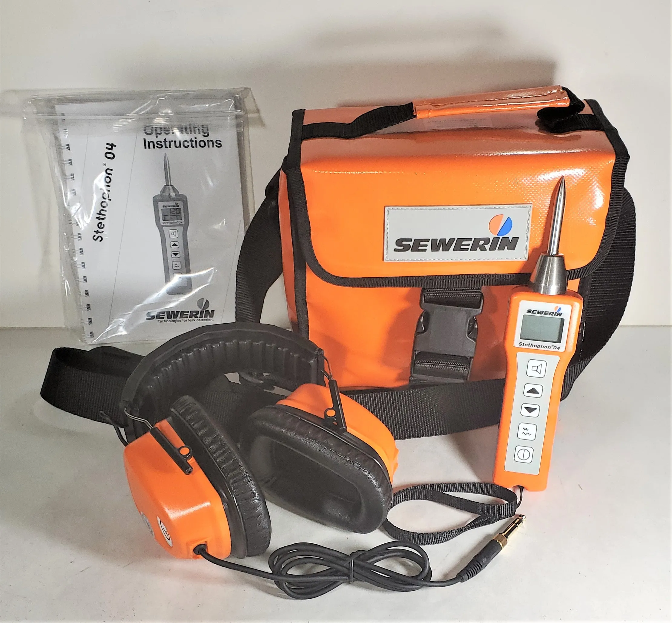 Sewerin Stethophon 04 handheld leak detector - Wired Headphone Kits with Soft Bag